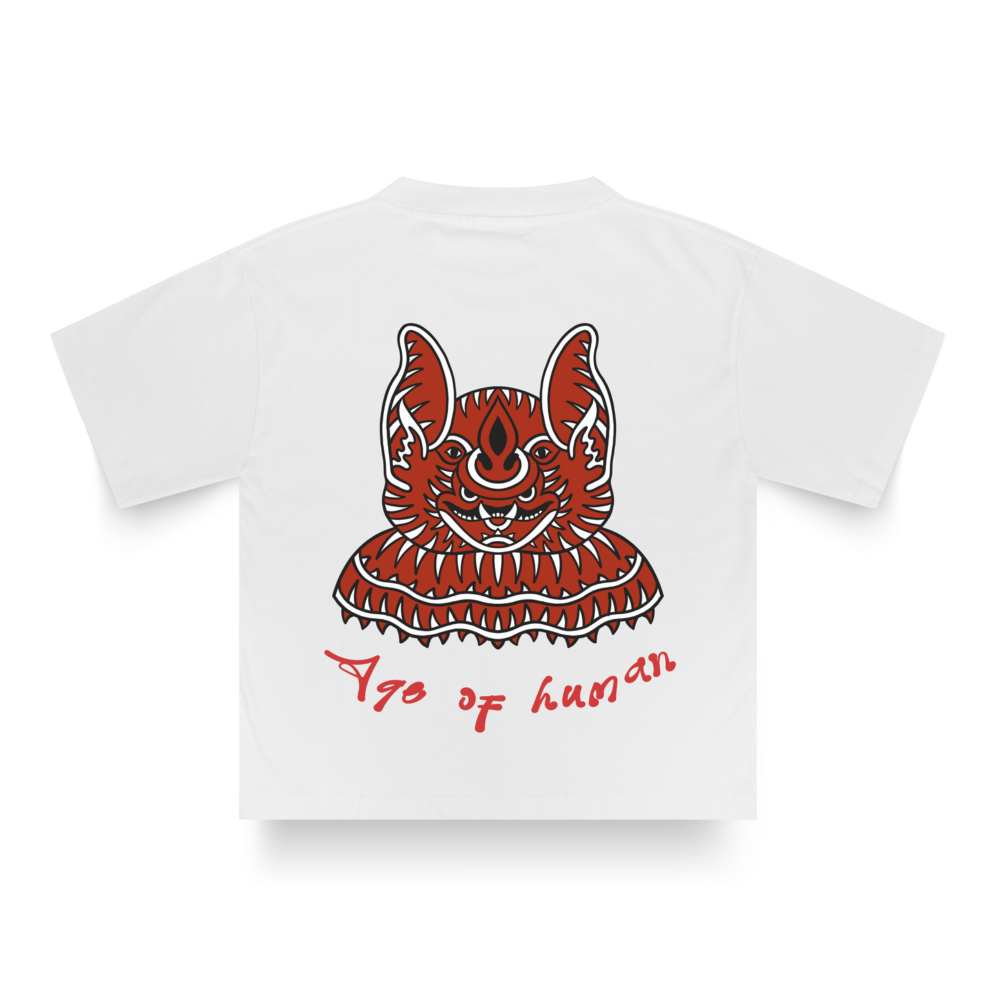 WHITE BATFACE T-SHIRT