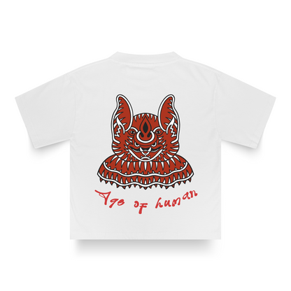 WHITE BATFACE T-SHIRT