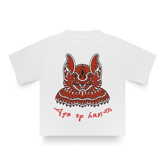 WHITE BATFACE T-SHIRT