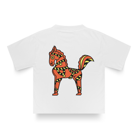 WHITE RAGE HORSE T-SHIRT
